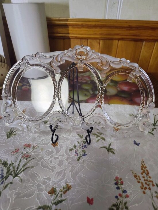 Mikasa Other - Mikasa Princess Crystal Clear and Frost Triple Oval Pic 3.25 x 4.5 In